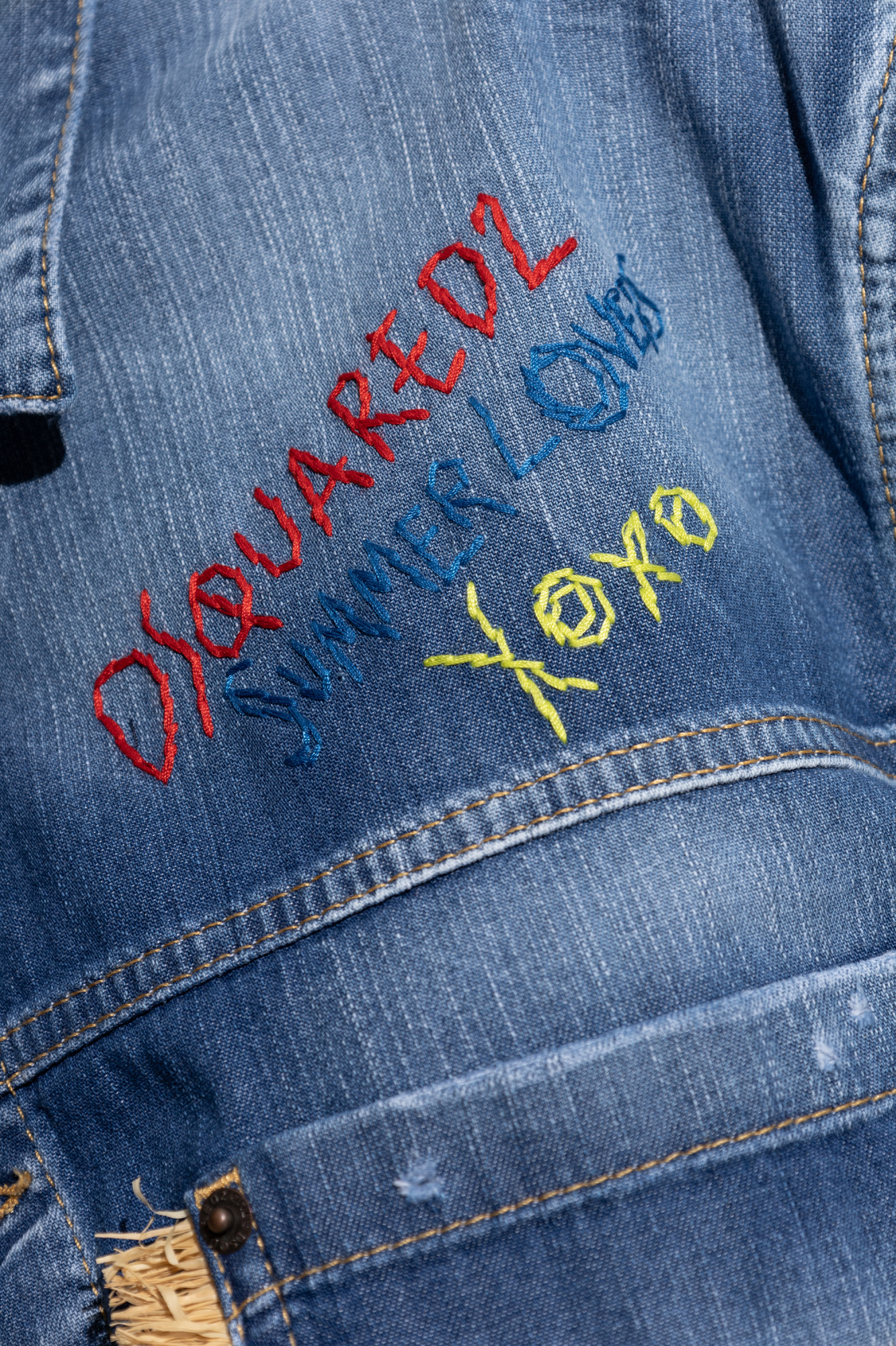 【送料&関税込】Dsquared2 Summer Lovers Denim Jacket With Ra 送料&関税込】Dsquared2 Summer Lovers Denim Jacket With Ra (D